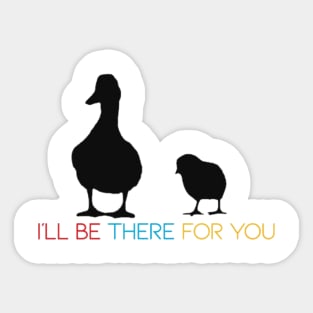 “Chick and Duck” Sticker